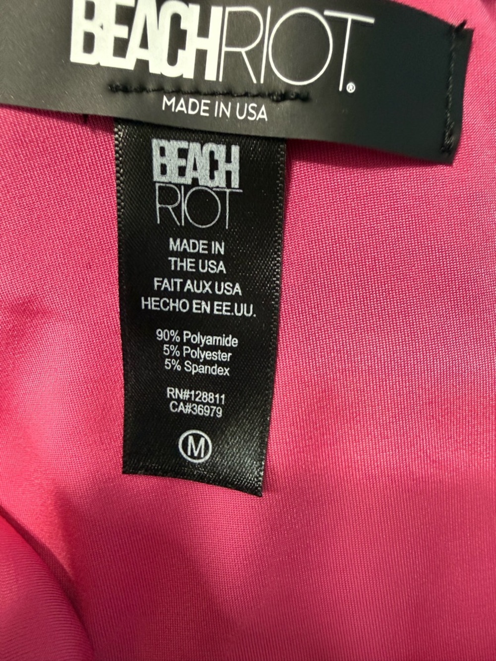 Beach Riot Joyce One Piece Crush Colorblock Glitter Cutout Swimsuit Blossom Sz M - Picture 5 of 12